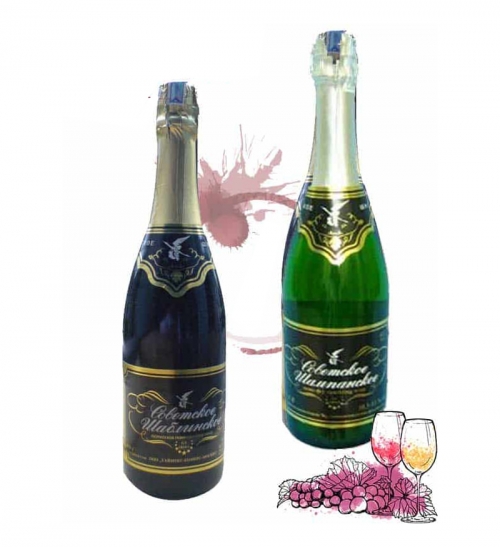 Sâm panh Nga Con Cò 750ml (Red-white)